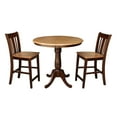 thumbnail image 1 of International Concepts 3 Piece 36" Round Counter Height Dining Set, 1 of 3