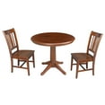 thumbnail image 1 of International Concepts 3 Piece 36" Round Dining Set in Espresso, 1 of 3