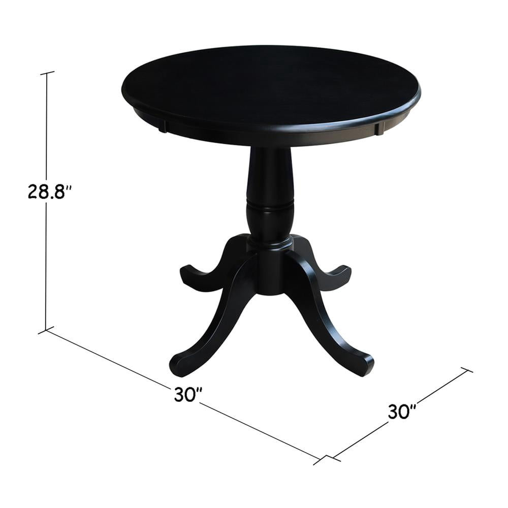 International Concepts Oakdale 30 in. Round Top Pedestal Dining Table ...
