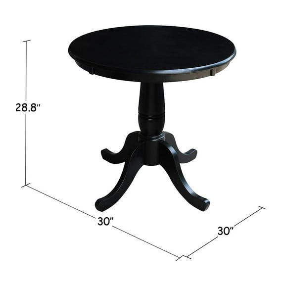 International Concepts Oakdale 30 in. Round Top Pedestal Dining Table