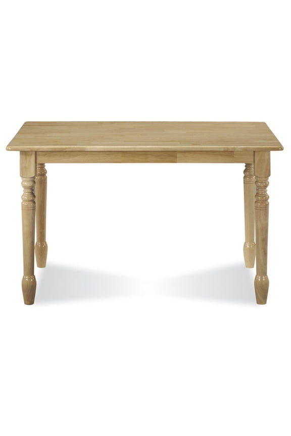 30" X 48" Solid Wood Top Dining Table with a Natural Finish