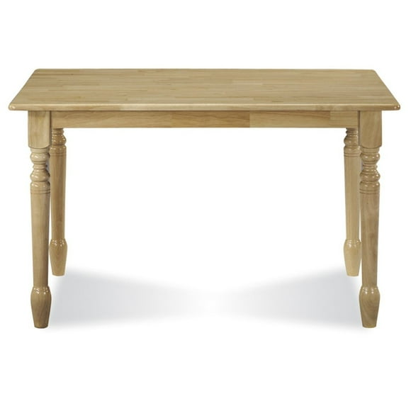 International Concepts 30" X 48" Solid Wood Top Dining Table with a Natural Finish
