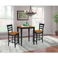 thumbnail image 1 of International Concepts 30" x 30" Counter Height Table with 2 Emily Counter Height Stools - 3 Piece Set, 1 of 4