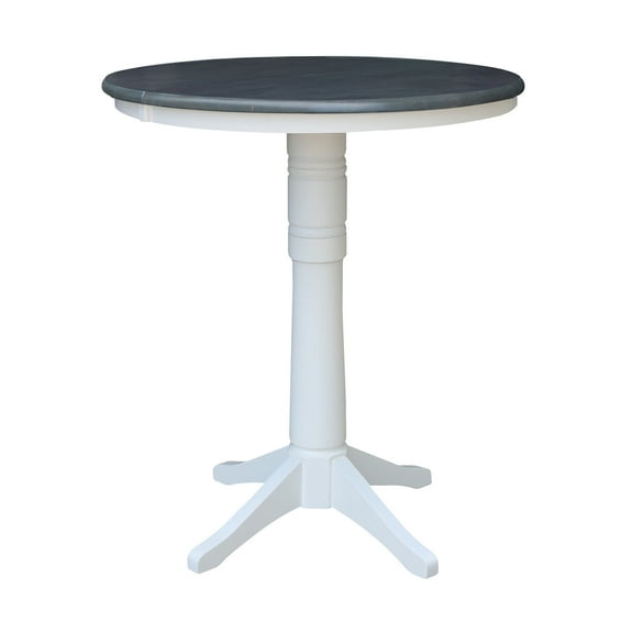 International Concepts 36" Round Table With 12" Leaf-Bar Height