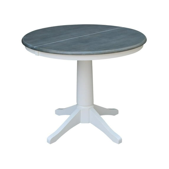 International Concepts 36" Round Table With 12" Leaf-Dining Height
