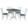 thumbnail image 1 of International Concepts 36" Solid Wood Extension Dining Table With 4 Chairs, 1 of 6