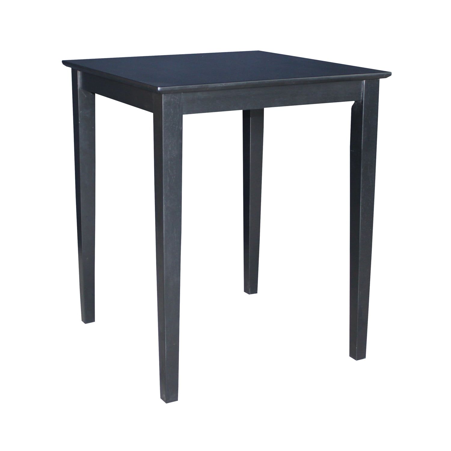 Elegant Shaker-Style Solid Wood Counter Height Table in Black
