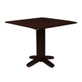 thumbnail image 1 of International Concepts 36" Square Dual Drop Leaf Dining Table in Brown, 1 of 9