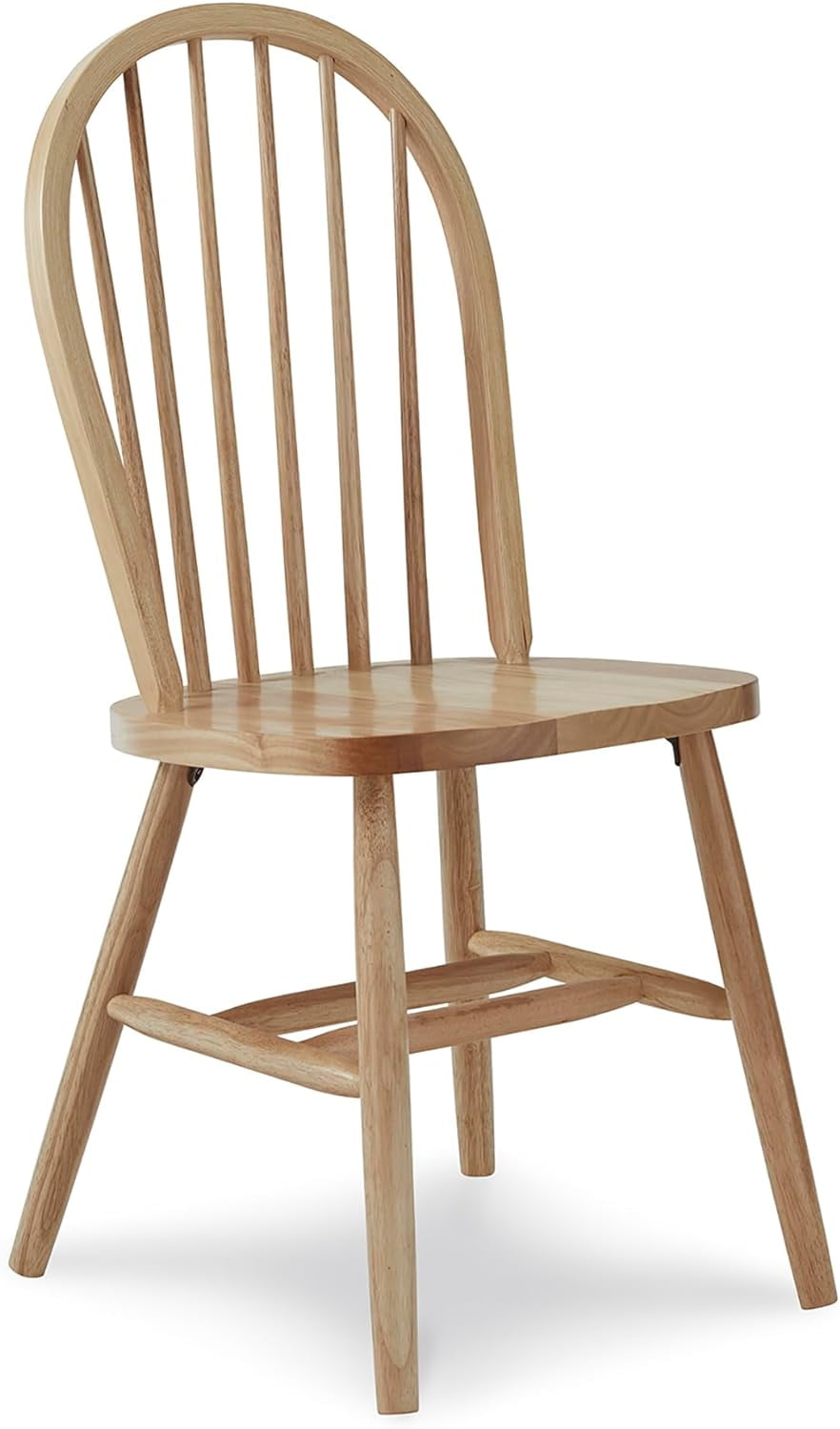 Natural High Back Windsor Wood Side Chair
