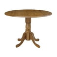 thumbnail image 1 of International Concepts 42" Round Dual Drop Leaf Pedestal Table, 1 of 7