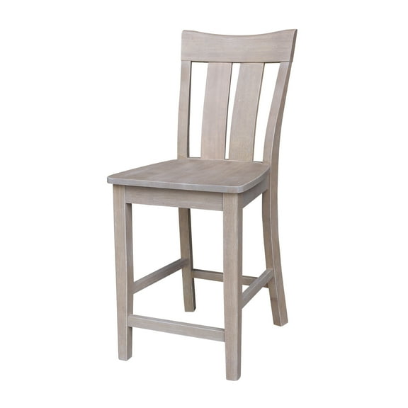 International Concepts 24" Ava Solid Wood Counter Height Bar Stool