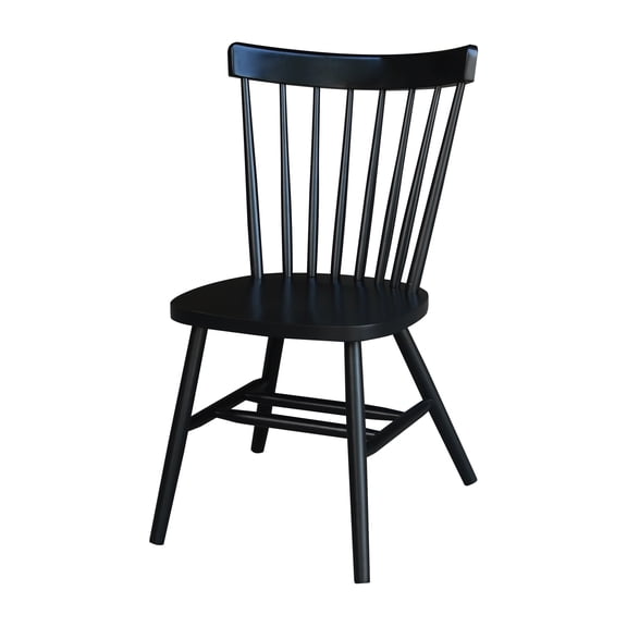 International Concepts Copenhagen Solid Wood Dining Chair in Black