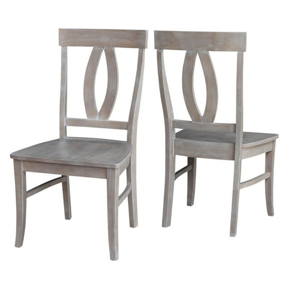 International Concepts Cosmo Dining Chair in Gray Taupe (Set of 2)