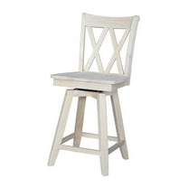 International Concepts Double "X" Back Counter Stool, 24", Swivel