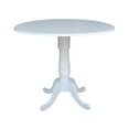 thumbnail image 1 of International Concepts Drop Leaf Counter Height Dining Table in White, 1 of 9
