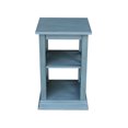 thumbnail image 3 of International Concepts Hampton Accent Table with Shelves in Ocean Blue, 3 of 8