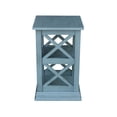 thumbnail image 4 of International Concepts Hampton Accent Table with Shelves in Ocean Blue, 4 of 8