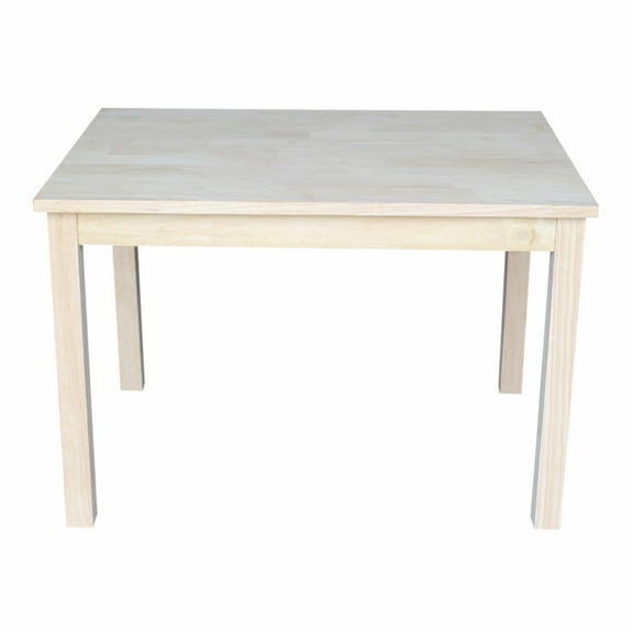 International Concepts Indoor Mission Solid Wood Children's Table in Unfinished