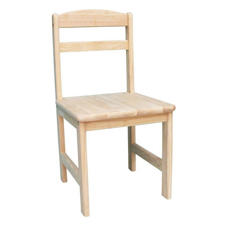 International Concepts Indoor Wood Kids Chairs in Unfinished Set
