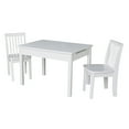 thumbnail image 1 of International Concepts Indoor Wood Kids Lift Top Table and 2 Chairs in White - 3 Piece Set, 1 of 12