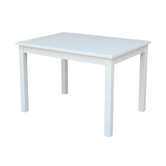 International Concepts Indoor Wood Mission Solid Wood Children's Table in White