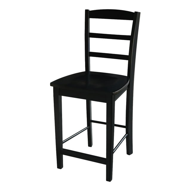 International Concepts Solid Wood Madrid Counter Height Dining Stool - 24" Seat Height