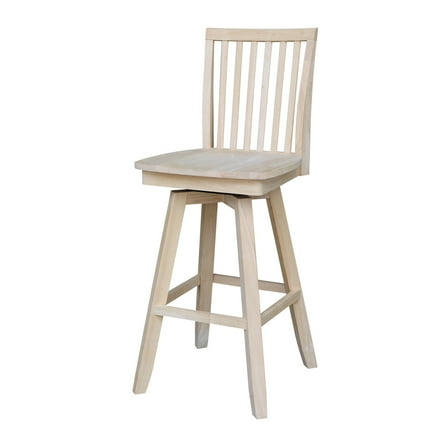 International Concepts Mission Bar Stool, 30", Ready to Finish