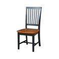 thumbnail image 1 of International Concepts Mission Side Chair Black/Cherry Cherry Finish, 1 of 5