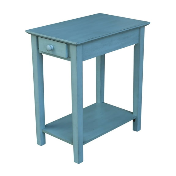 International Concepts Narrow End Table in Ocean Blue