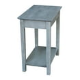 thumbnail image 1 of International Concepts Narrow Wood End Table in Heather Gray, 1 of 11