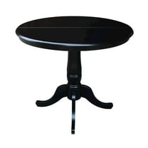 International Concepts Newbern 36 in. Round Top Pedestal Dining Table with 12 in. Leaf