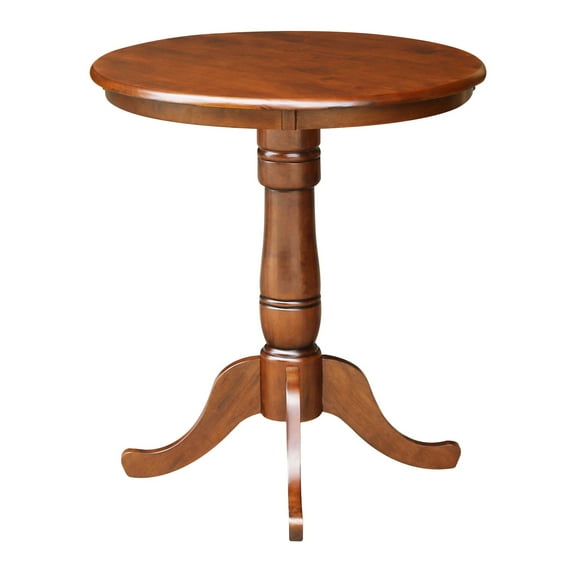 International Concepts Oakdale 30 in. Round Top Pedestal Counter Height Dining Table