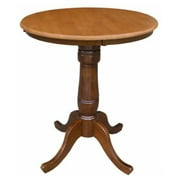 International Concepts Oakdale 30 in. Round Top Pedestal Counter Height Dining Table
