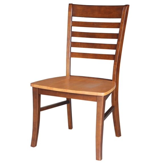 International Concepts Set of Two Cosmo Roma Chairs-Finish:Espresso/Cherry