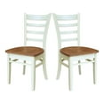 thumbnail image 1 of International Concepts Set of Two Emily Side Chairs, Hickory/Shell, 1 of 5