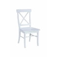thumbnail image 1 of Whitewood C31-613P Dining Essentials Solid Wood Dining Chair - Linen White, 1 of 2
