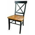 thumbnail image 1 of International Concepts Side Chair in Black and Soft Cherry (Set of 2), 1 of 6