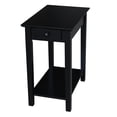 thumbnail image 1 of International Concepts Solid Wood Narrow End Table in Black, 1 of 6