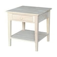 thumbnail image 1 of International Concepts Solid Wood Spencer End Table, Unfinished, 1 of 9
