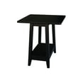 thumbnail image 1 of International Concepts Solid Wood Square Drop Leaf Side Table in Black, 1 of 6
