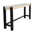 thumbnail image 1 of International Concepts Solid Wood Tall Accent Table with Iron Legs, 1 of 6