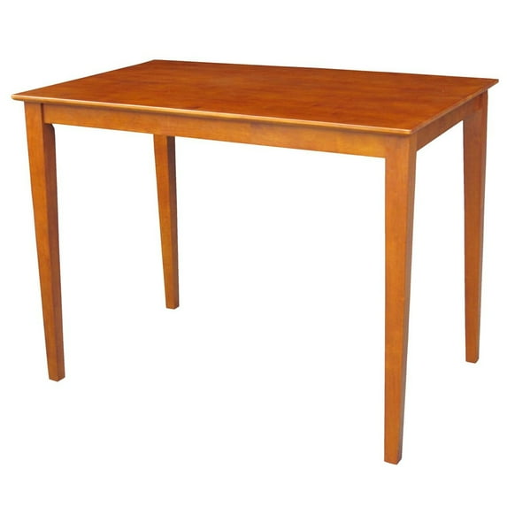 International Concepts Solid Wood Top Table-Finish:Cottage Oak,Table Legs:36" Shaker Legs,Table Top:30" x 48"