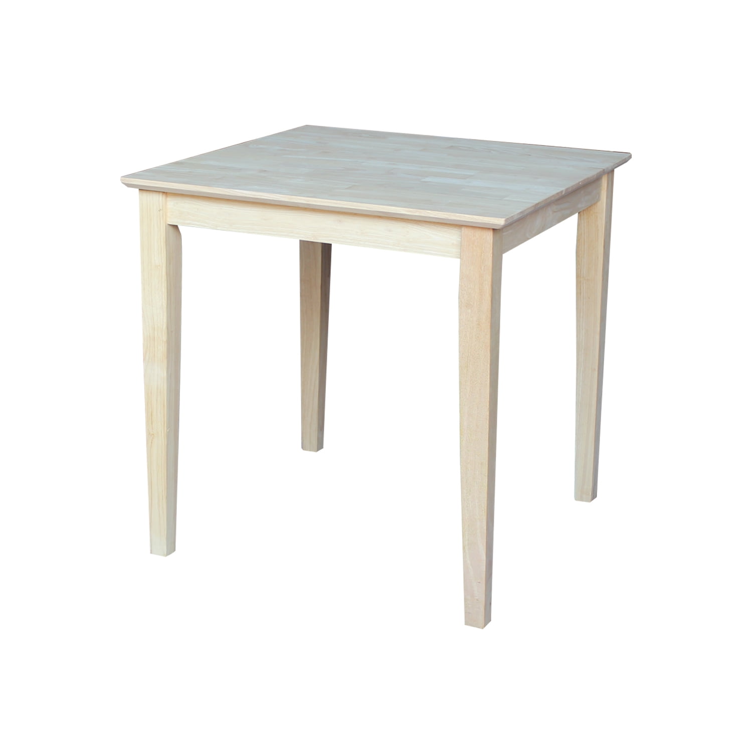 Elegant Solid Wood Extendable Square Dining Table in Natural Finish