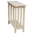 thumbnail image 1 of International Concepts Solid Wood Unfinished Mission Entry Table, 1 of 6