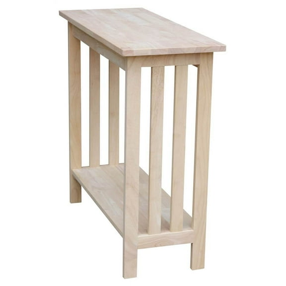 International Concepts Solid Wood Unfinished Mission Entry Table