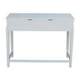 thumbnail image 1 of International Concepts Solid Wood Vanity Table  in White, 1 of 14