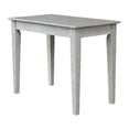 thumbnail image 1 of International Concepts Solid Wood Writing Desk with Butcher Block Surface Washed Gray Taupe, 1 of 6