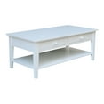 thumbnail image 1 of International Concepts Spencer White Wood Coffee Table, 1 of 11
