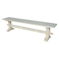 thumbnail image 1 of International Concepts Trestle Dining Bench, Ready to Finish, 1 of 9