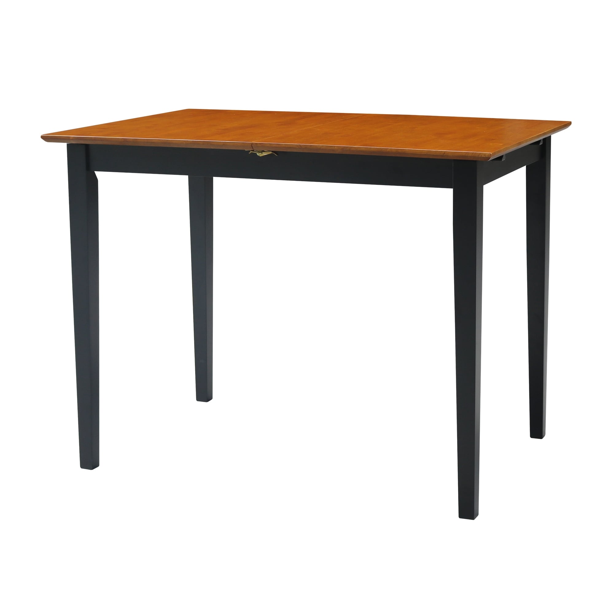 International Concepts Twotone Top Wood Dining Table Black/Cherry